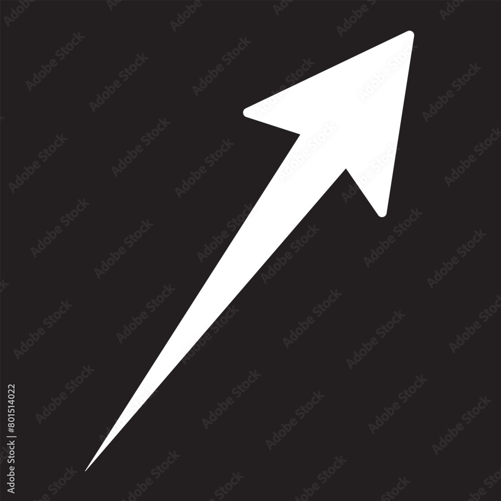 Vector White Arrow Isolated on Transparent Background, Paper Arrow with Shadow, Right Direction, Pointer Directional Sign. Vector White Arrow Isolated on Transparent Background, Paper Arrow with Shadow, Right Direction, Pointer Directional Sign.