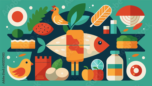 A collage of different sources of protein such as chicken fish and plantbased options highlighting the importance of variety and choosing high