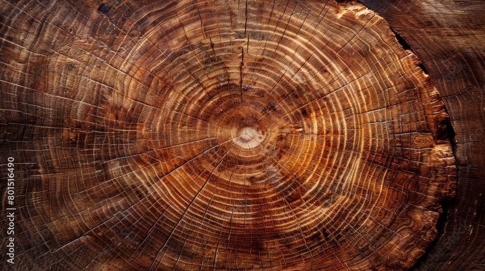 A tight shot of a tree trunk, revealing its cross-section A tight shot of a tree trunk, revealing its cross-section