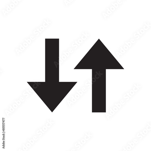 Free Download up and down arrows icon vector - GFXLoad