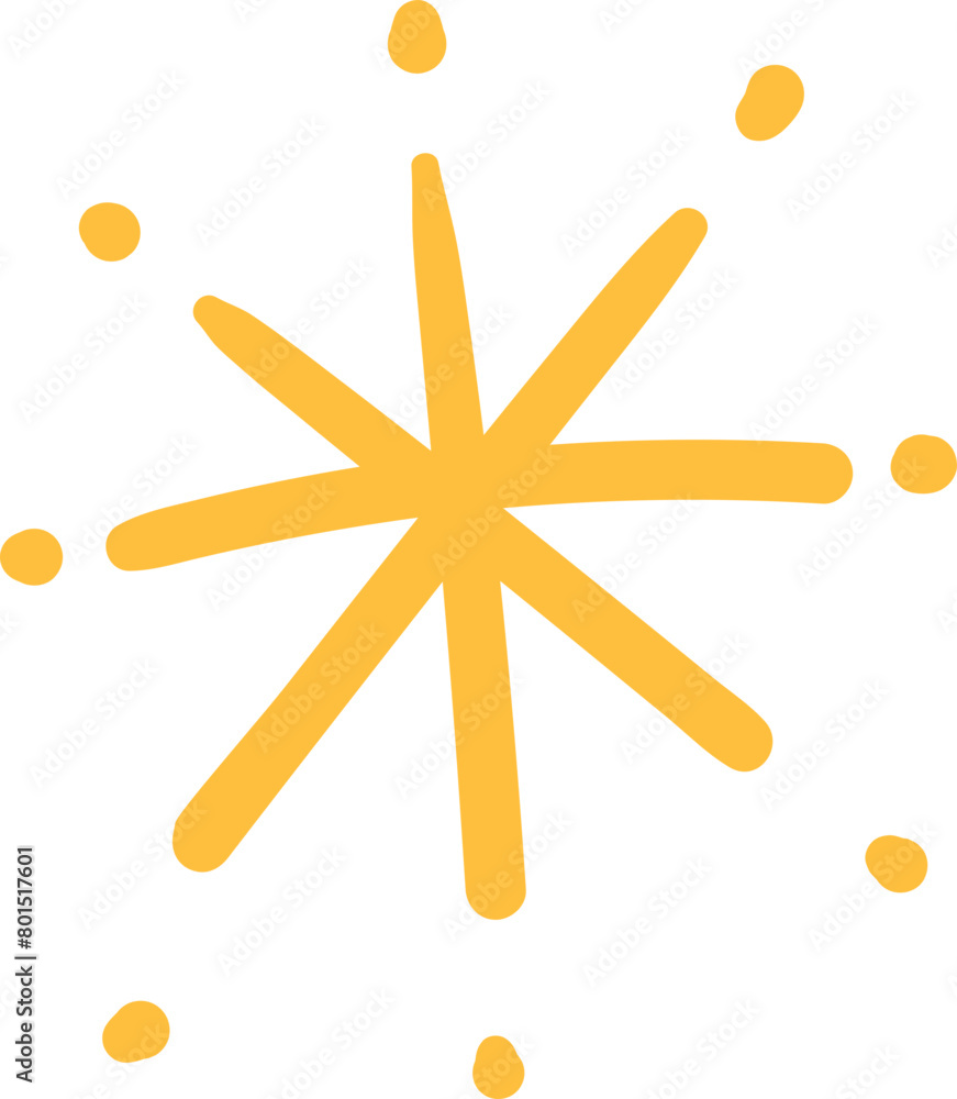 Various star and sparkle doodle hand drawn for element, cartoon and illustration Various star and sparkle doodle hand drawn for element, cartoon and illustration