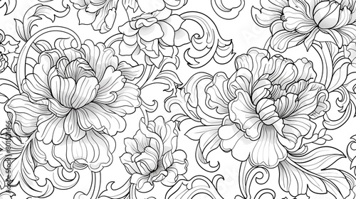 Adult colouring book page	