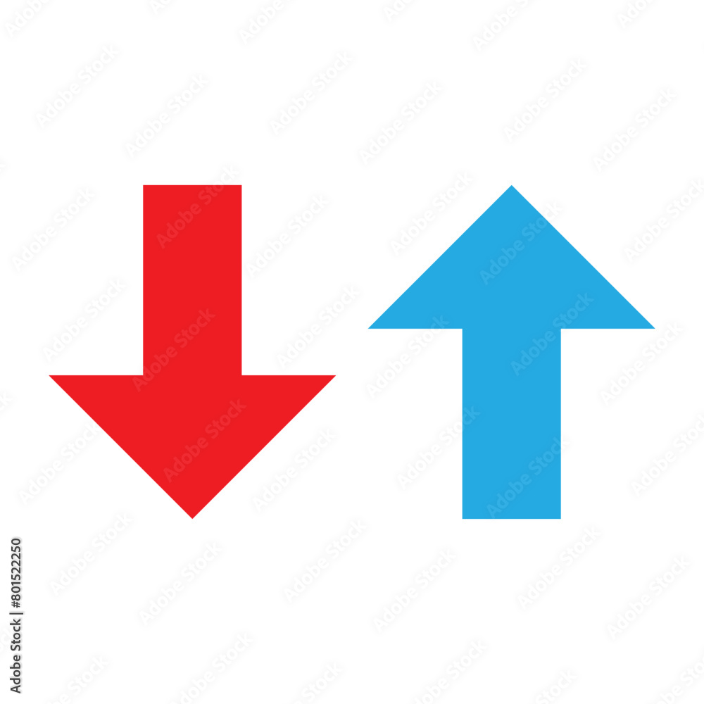 up and down arrows icon vector up and down arrows icon vector