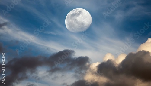 moon and clouds