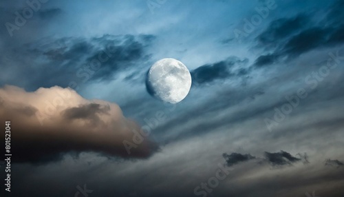 moon and clouds