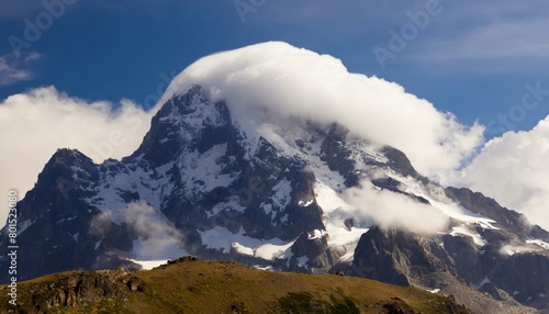 snow covered mountains