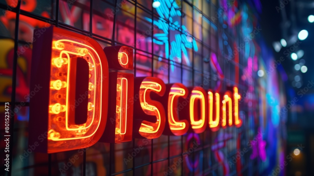 Diffused Lighting Discount concept creative horizontal art poster. Diffused Lighting Discount concept creative horizontal art poster.