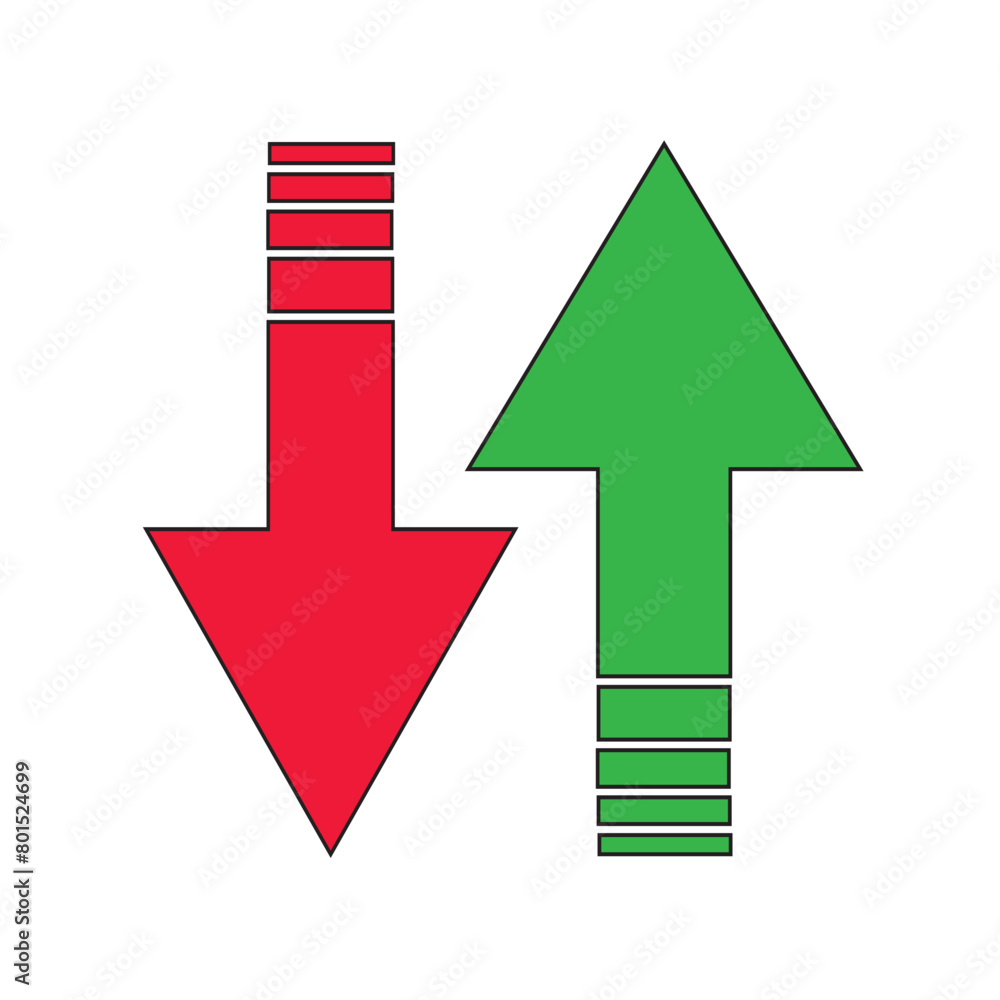 Up and down arrow flat style. illustration icon isolated on white background.554 Up and down arrow flat style. illustration icon isolated on white background.554