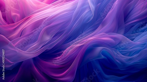  A computer-generated image displays a wave of purple and blue liquid