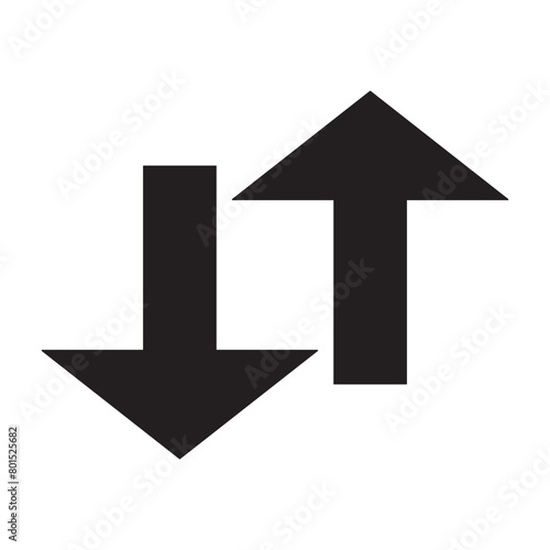 Free Download up and down arrows icon vector - GFXLoad