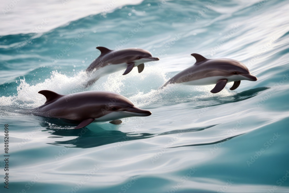 Fototapeta premium 'white set background bottlenose dolphin isolated animal water aquarium aquatic art beautiful beauty black blue clipping cute fish friendship grey happy intelligence jump life living mammal marin'