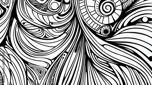 Adult colouring book page 