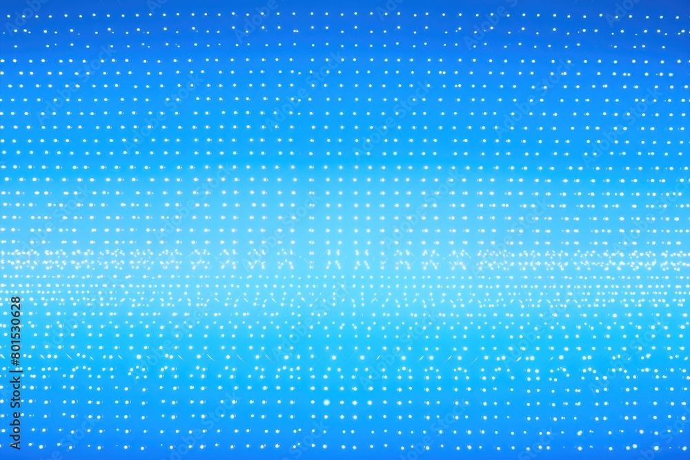 Sky blue LED screen texture dots background display light TV pixel pattern monitor screen blank empty pattern with copy space for product design or text
