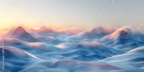 Serenity Found: Futuristic Gradient Background