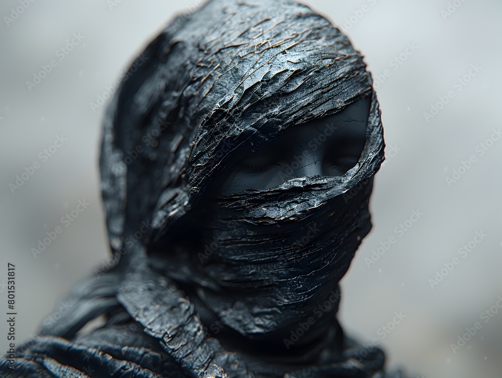 Transcendent Apparition of an Ethereal Faceless Figure Existing Between the Physical and Metaphysical Realms