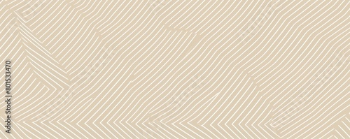 Tan vector seamless pattern natural abstract background with thin elements. Monochrome tiny texture diagonal inclined lines simple geometric  photo