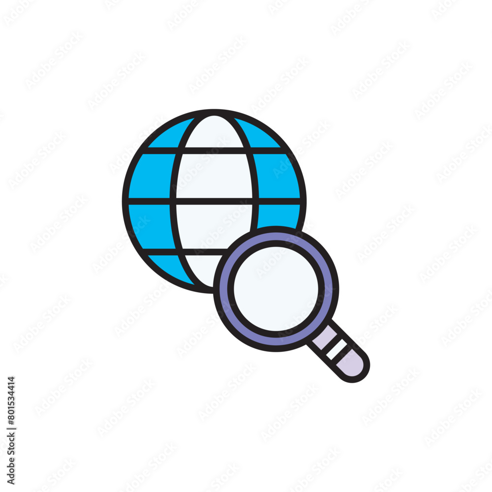 Explore icon design with white background stock illustration Explore icon design with white background stock illustration