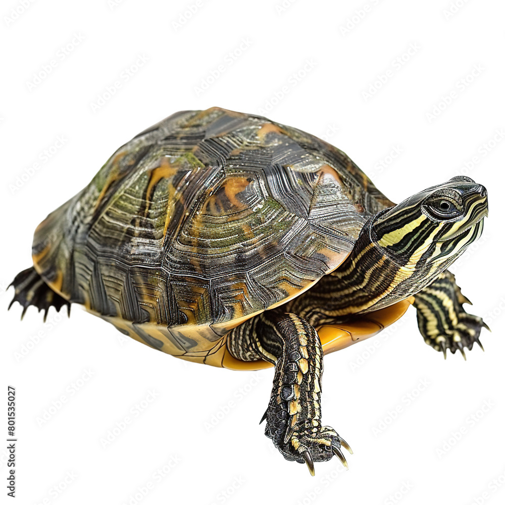 Obraz premium Turtle isolated on white or transparent background