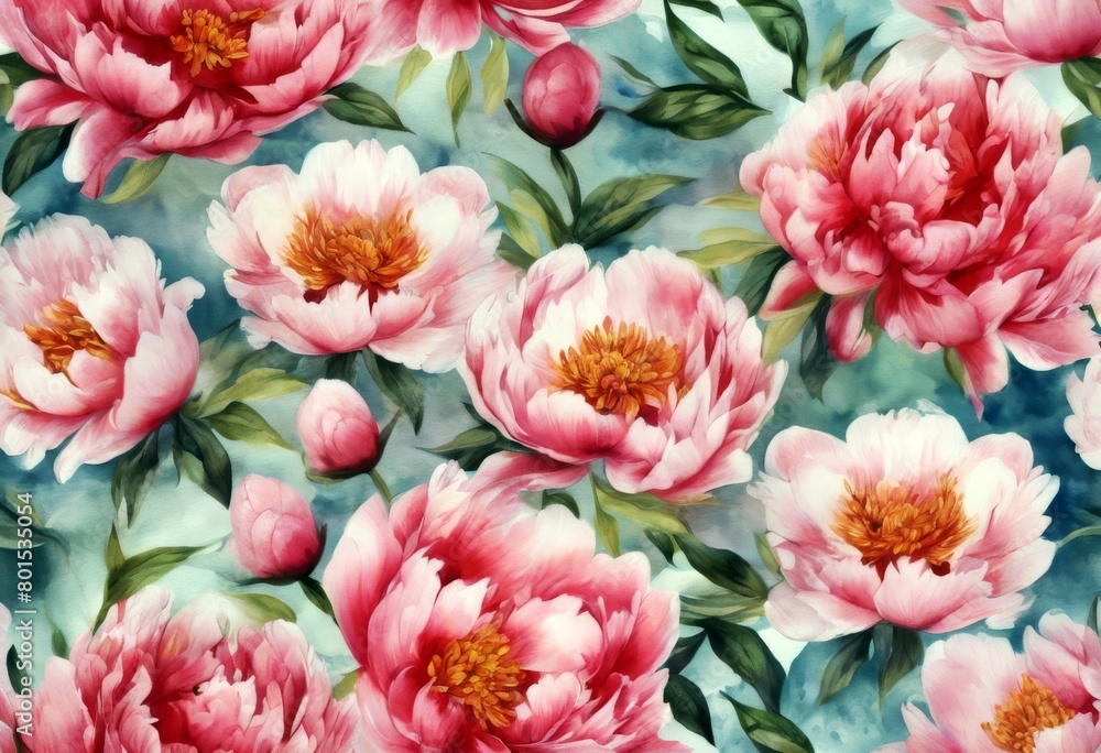 'pattern Flowers painting textile Peony watercolor paint Hand Leaf Flower Background Design Summer Wedding Isolated Nature Vintage Art Illustration Spring White Floral' 'pattern Flowers painting textile Peony watercolor paint Hand Leaf Flower Background Design Summer Wedding Isolated Nature Vintage Art Illustration Spring White Floral'