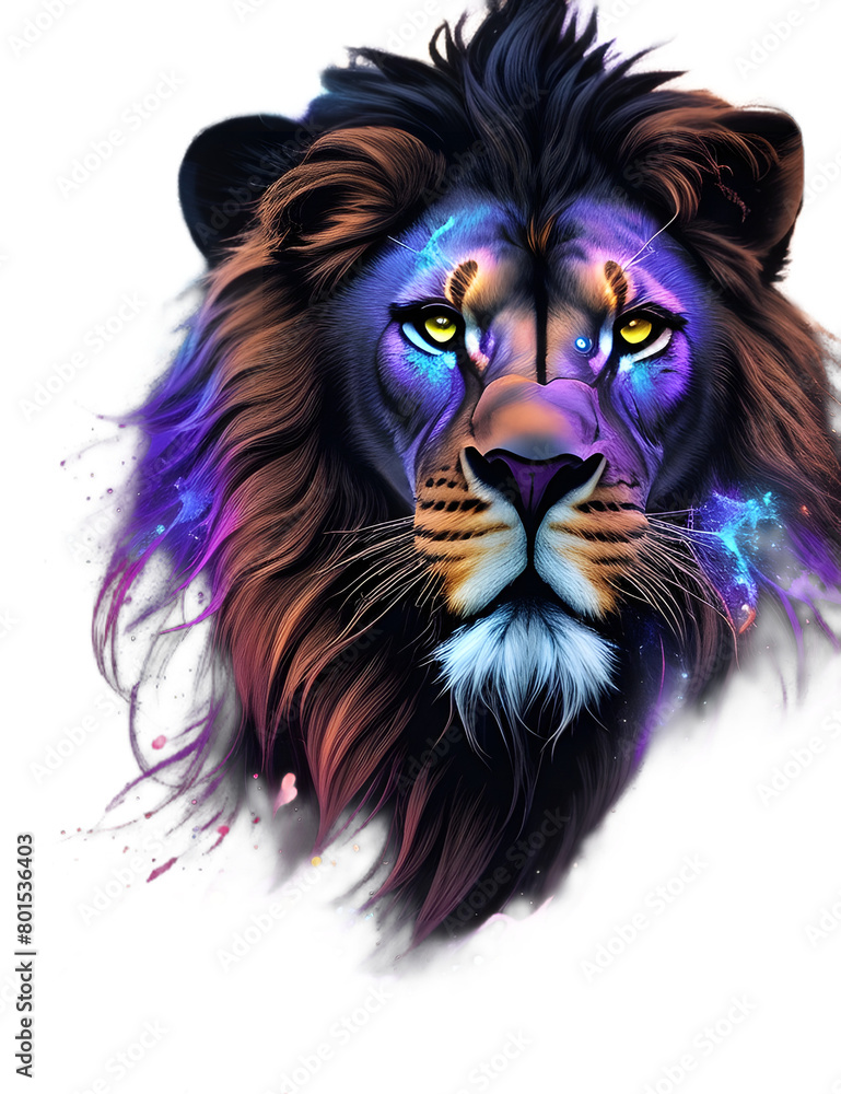 Mysterious lion t-shirt design Mysterious lion t-shirt design