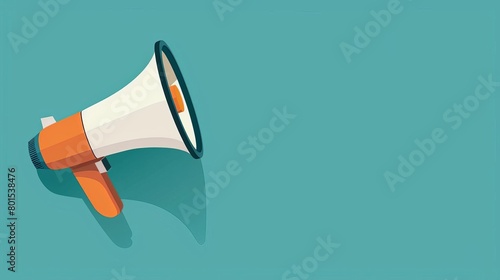 targeted digital advertising with megaphone and calltoaction banner marketing concept