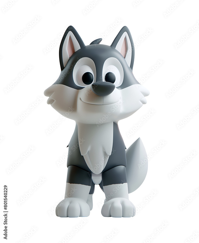 3D Rendered Cute Siberian Husky Dog in Chibi Cartoon Style, Isolated on Transparent Background, PNG 3D Rendered Cute Siberian Husky Dog in Chibi Cartoon Style, Isolated on Transparent Background, PNG