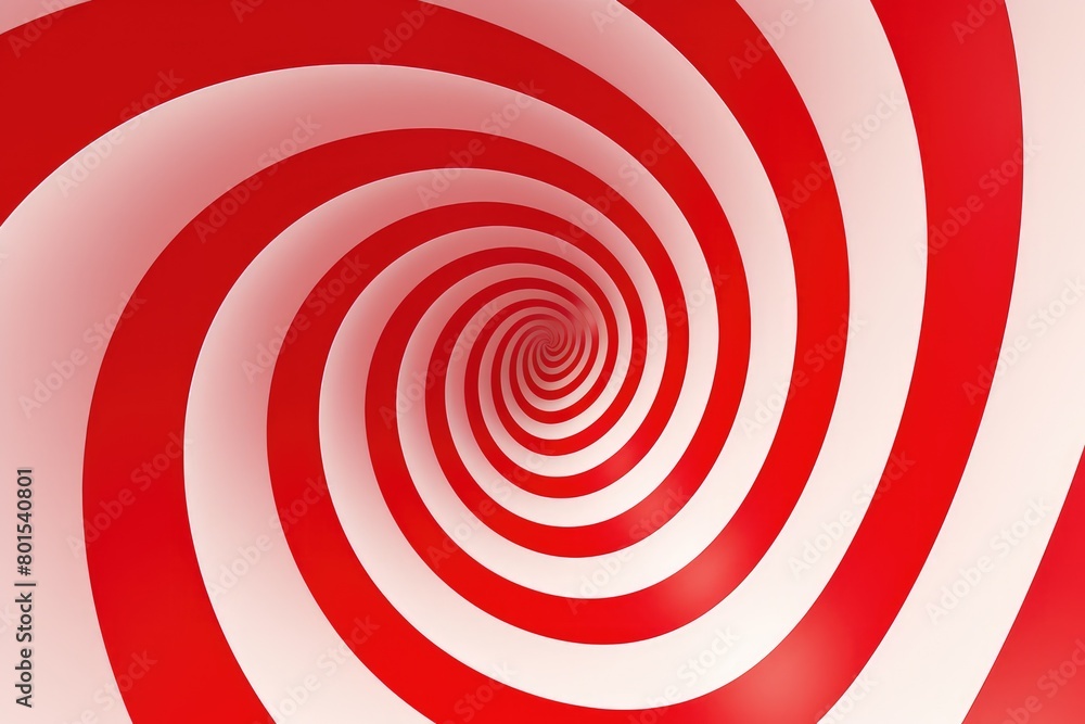 Hypnotic spiral pattern in red and white Hypnotic spiral pattern in red and white