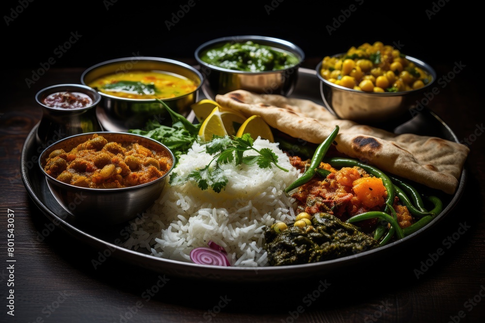 Assortment of Indian Cuisine Dishes
