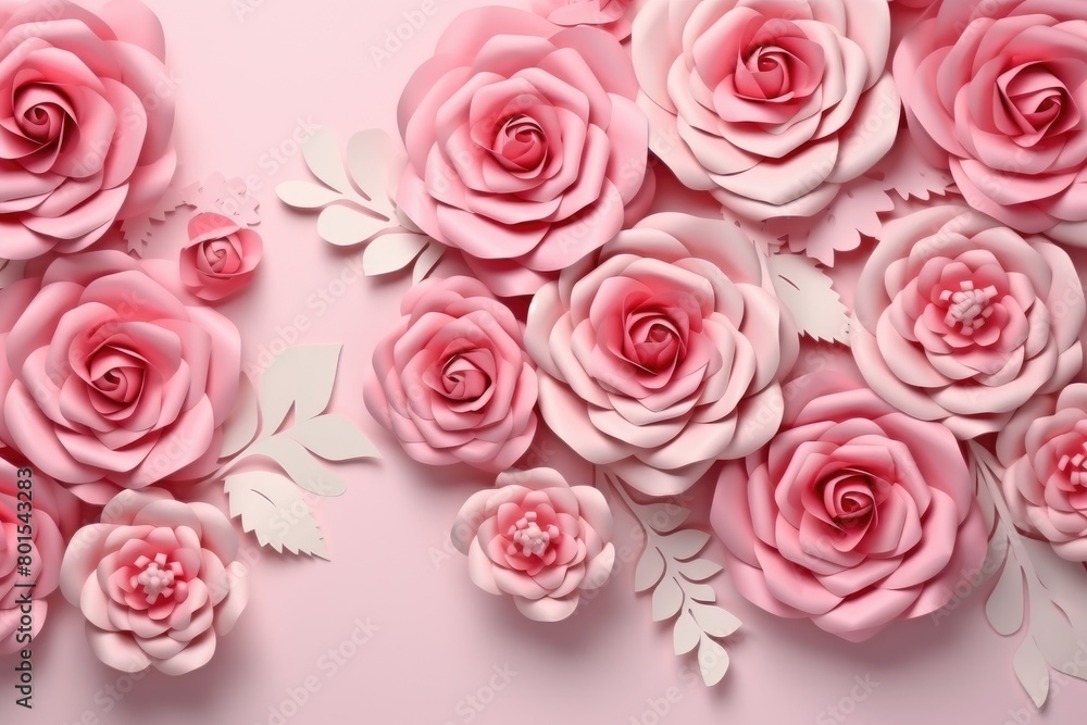 Elegant pink rose floral background Elegant pink rose floral background