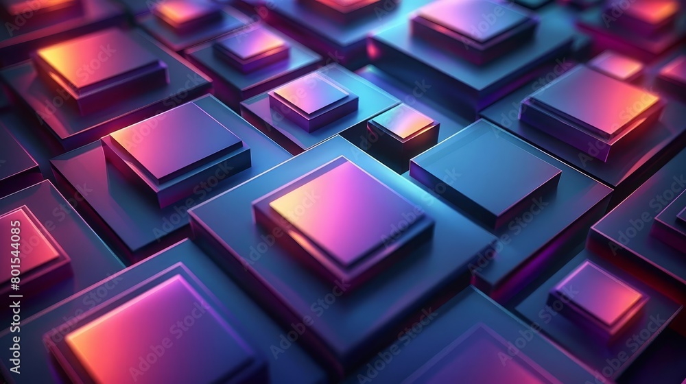 Create a seamless texture of glossy beveled cubes with a subtle rainbow gradient on each cube Create a seamless texture of glossy beveled cubes with a subtle rainbow gradient on each cube