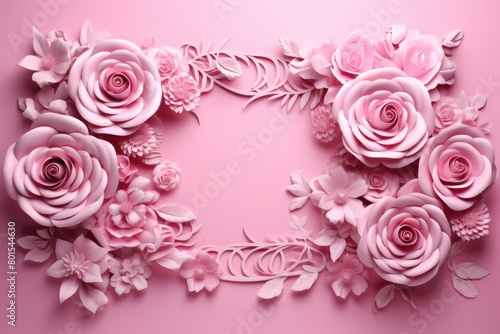 Elegant pink floral background