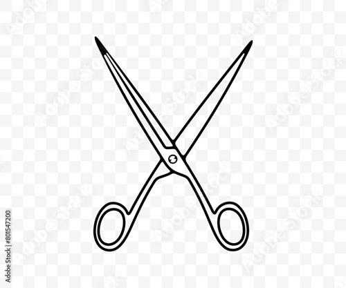 Scissors, shears, shear and pair of scissors, graphic design. Snip, hairdresser, haircut and barbershop, vector design and illustration
