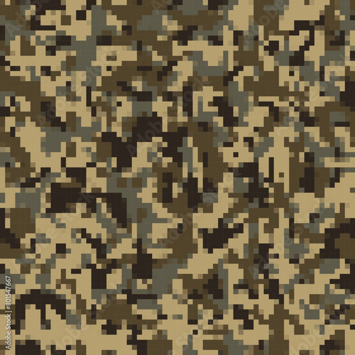  Texture camouflage seamless digital pixel army background, street urban modern pattern