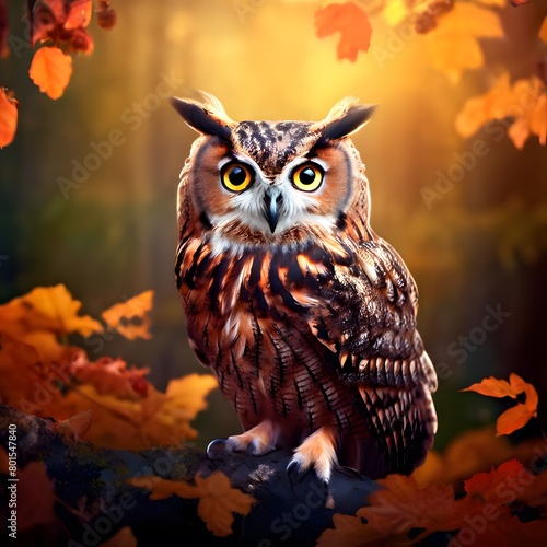 owl on a branch, owl on the tree, eyes of owl,  © Mohammad