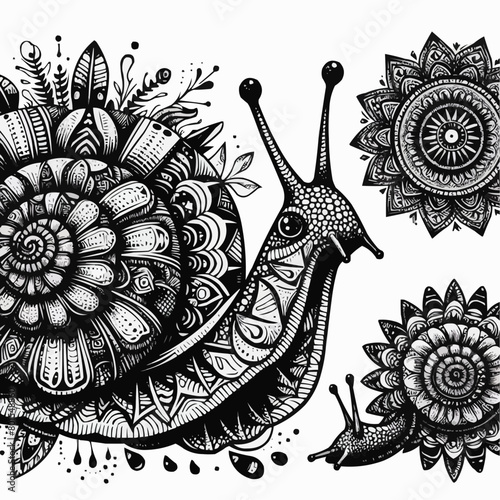 illustration of a snail photo