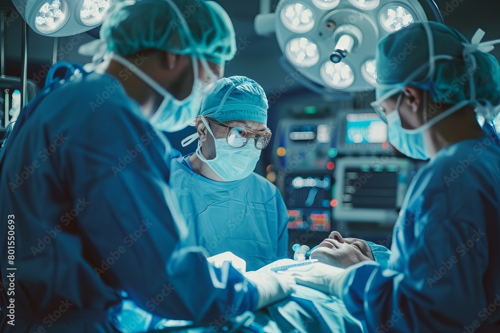 surgeon in room with instruments surgeon in room with instruments