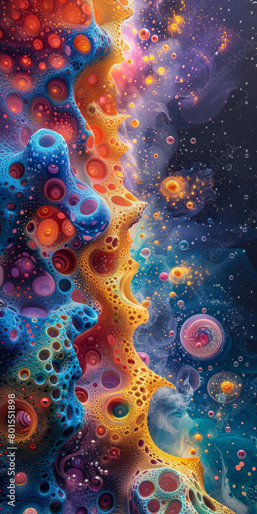 Colorful Waves, Particles, Background, Pattern, Colorful Waves, Particles, Background, Pattern,