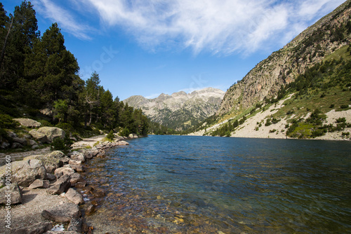 Summer landscape in Vall de Boi in Aiguestortes and Sant Maurici National Park  Spain