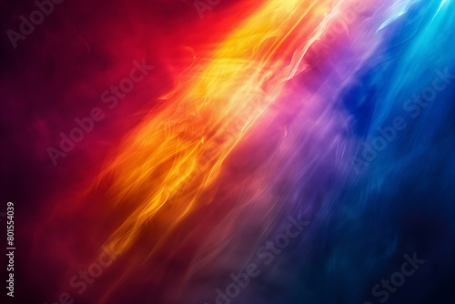 Vibrant Abstract Colors Flow on a Dark Background