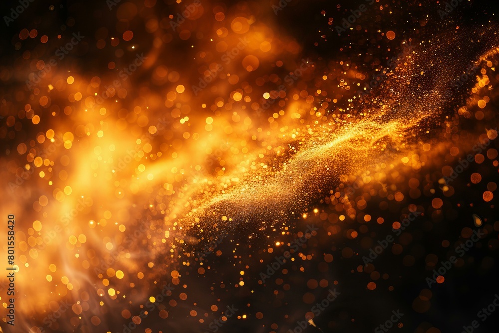 Citrine Dust Glow Effect in a Dynamic Yellow Orange Swirl Citrine Dust Glow Effect in a Dynamic Yellow Orange Swirl