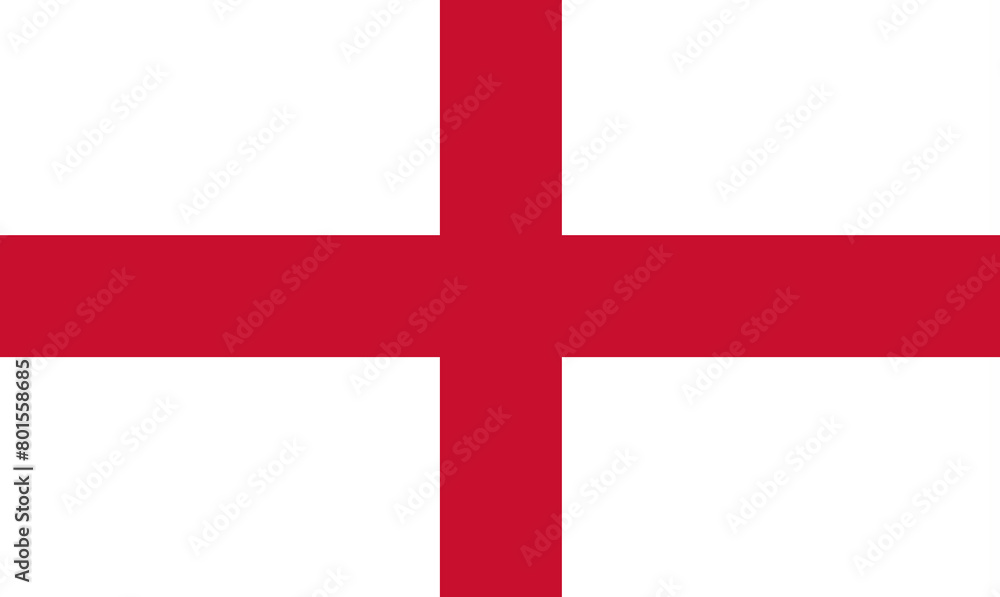 Naklejka premium Flag of England. English flag. European country