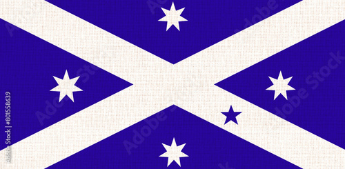 Flag of Scotland. official flag of Scotland on fabric base. Flag of Scotland © alexmak