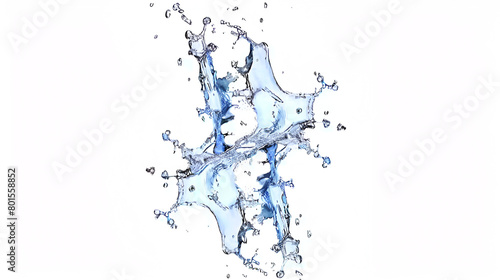 Dynamic Water Splashes in Close-Up