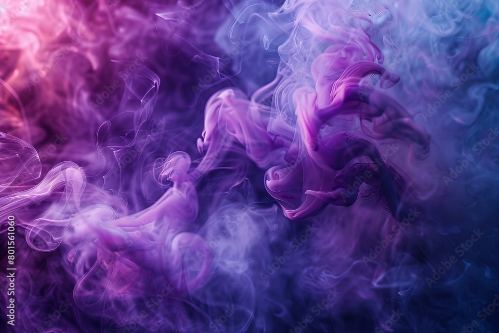 Abstract Purple Smoke Swirling in Mysterious Patterns Abstract Purple Smoke Swirling in Mysterious Patterns