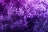 Abstract Purple Smoke Swirls on a Dark Background