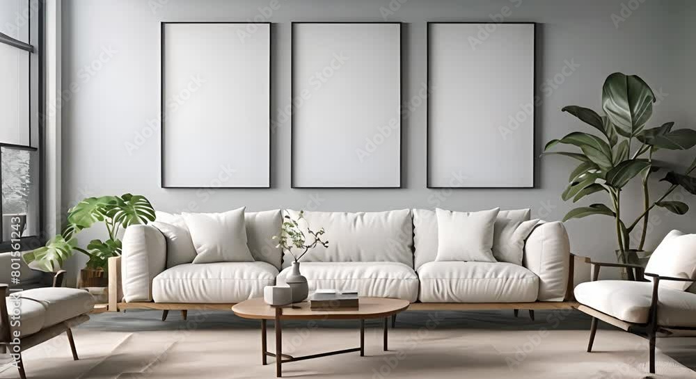 Thumbnail for Monochromatic Minimalist Decor Frames
