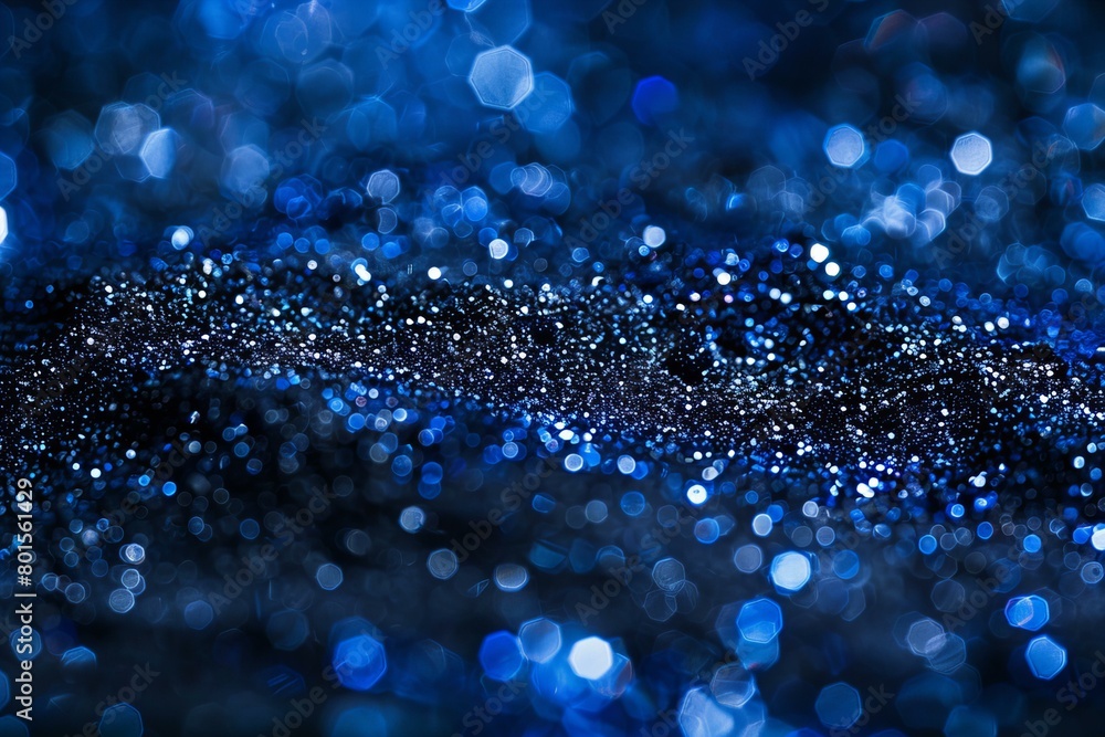 Sapphire Dust Flecks on a Blue Bokeh Background Sapphire Dust Flecks on a Blue Bokeh Background