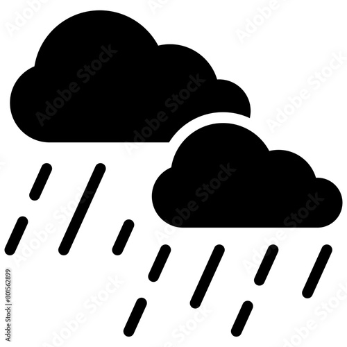 rain solid icon