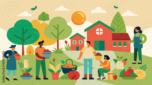 Participating in a neighborhood food coop supporting local agriculture and promoting sustainable food systems..