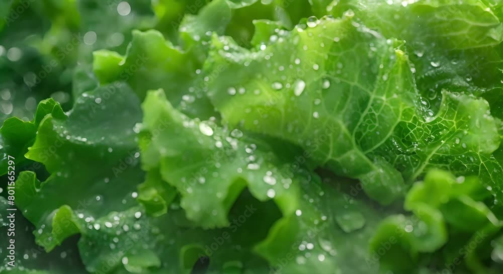 Enhancing freshness and texture: Macro shot of salad with water droplets. Concept Food Photography, Macro Photography, Freshness, Texture, Food Styling Enhancing freshness and texture: Macro shot of salad with water droplets. Concept Food Photography, Macro Photography, Freshness, Texture, Food Styling
